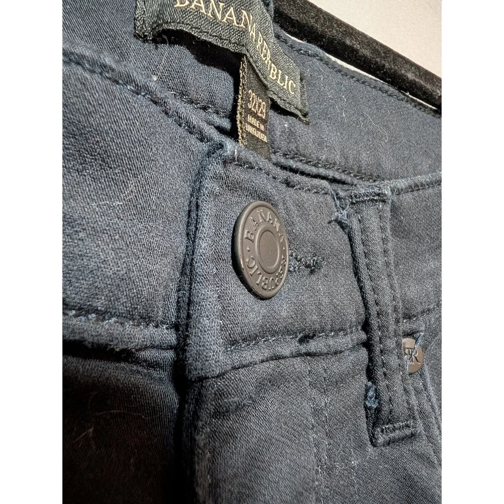 Banana Republic Black Slim Fit Cotton Stretch Pants Casual Men's 32x29